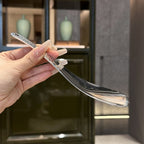 Hammered Stainless Steel Rice Scoop Spoon for Home Kitchen & Restaurant Serving