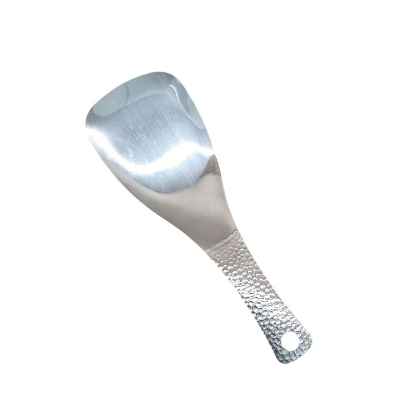 Hammered Stainless Steel Rice Scoop Spoon for Home Kitchen & Restaurant Serving
