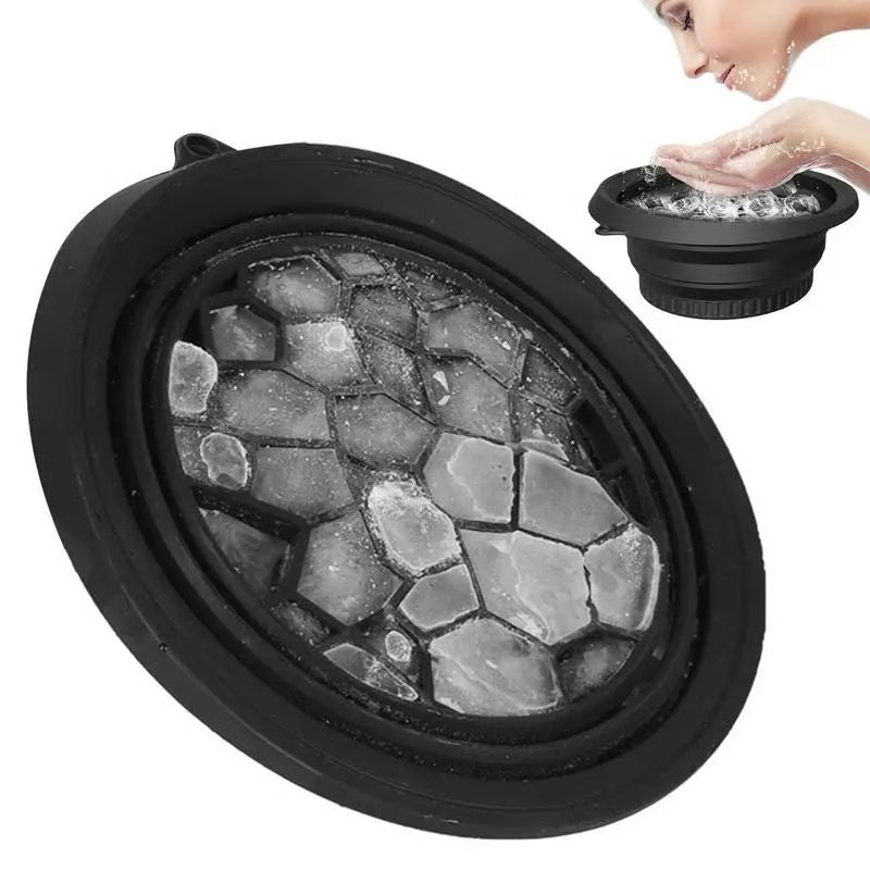 Foldable Silicone Face Ice Bath Bowl – Portable Facial Ice Plunge Basin for Skin Care & Puffiness Relief